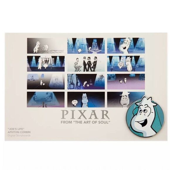 FALL SALE Joe Gardner Pin The Art of Soul Limited Release Disney New w/ Card - Picture 2 of 4